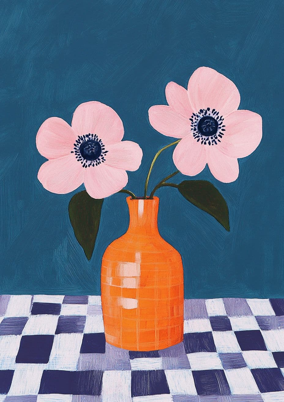 Vase Jam original repeating artwork