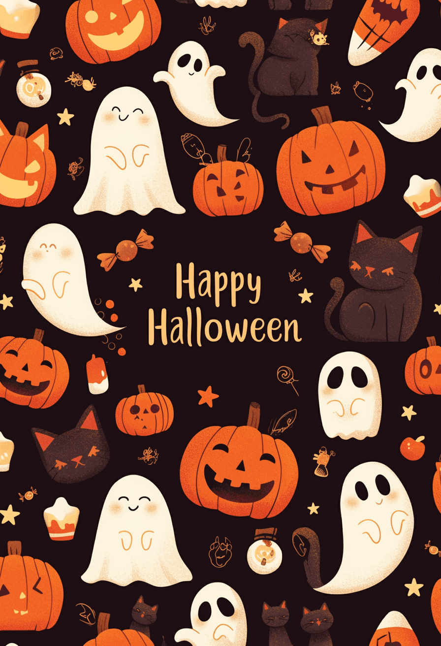 Halloween Ghost 350 original repeating artwork