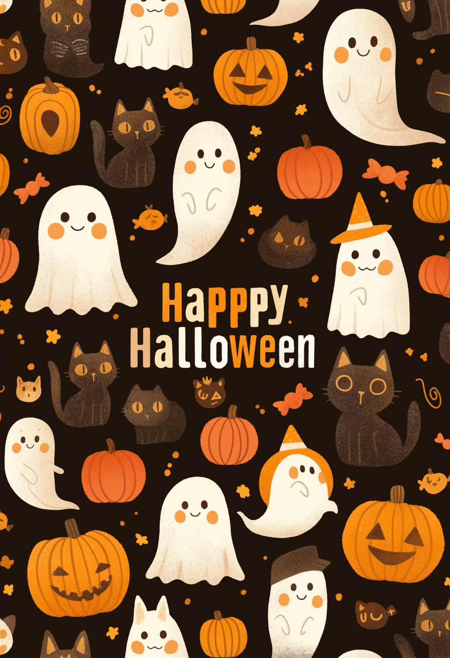 Halloween Ghost 540 original repeating artwork