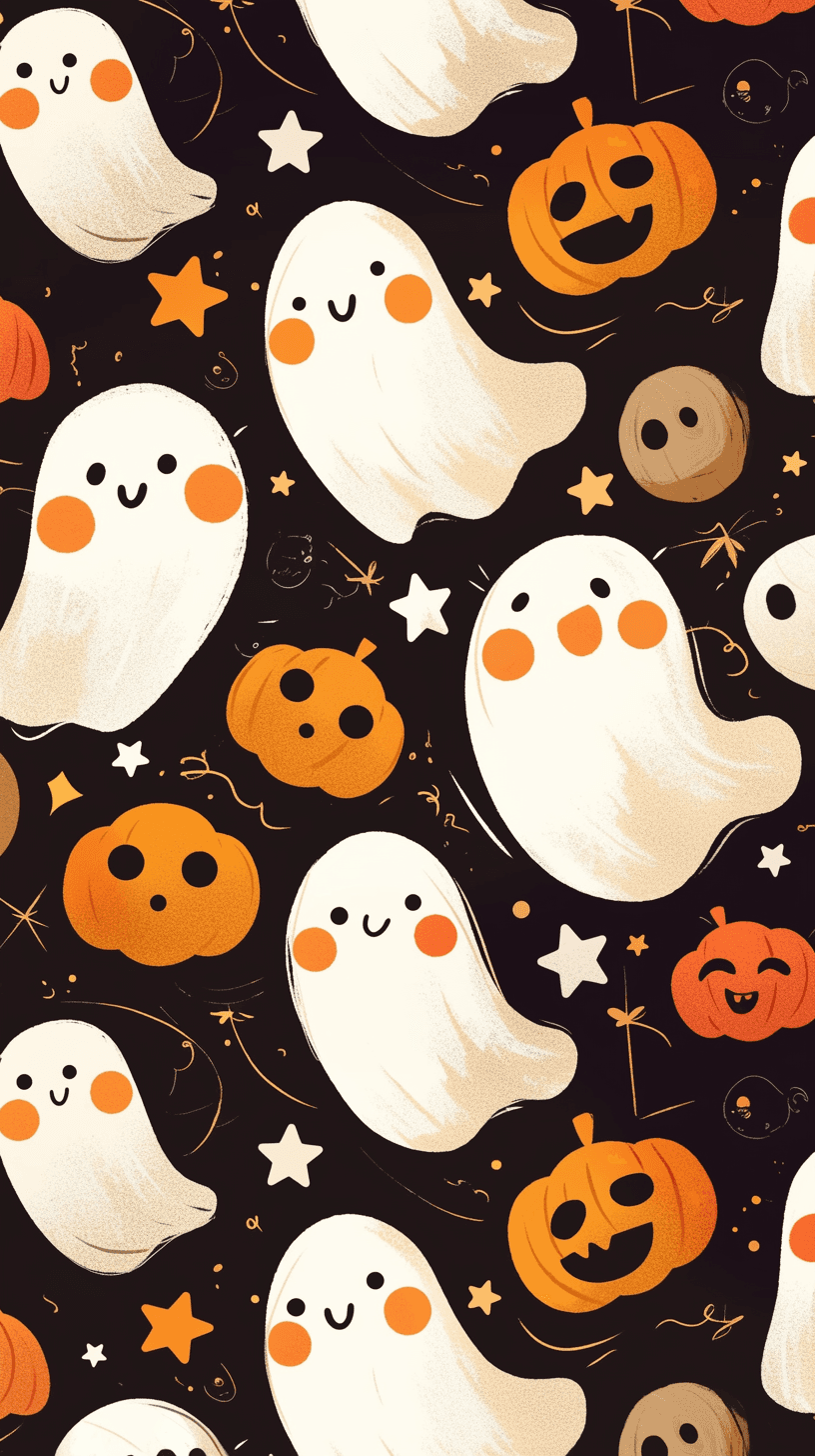 Halloween Ghost 422 original repeating artwork
