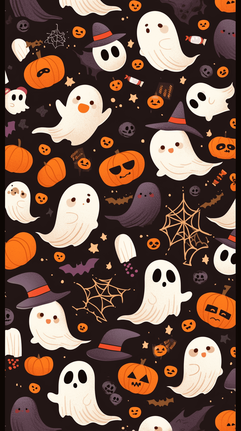 Halloween Ghost 343 original repeating artwork