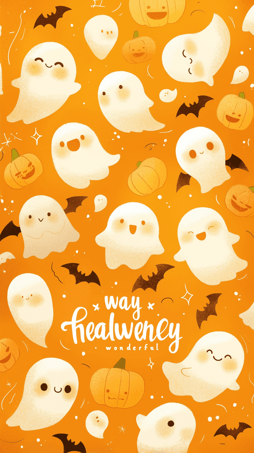 Halloween Ghost 135 original repeating artwork