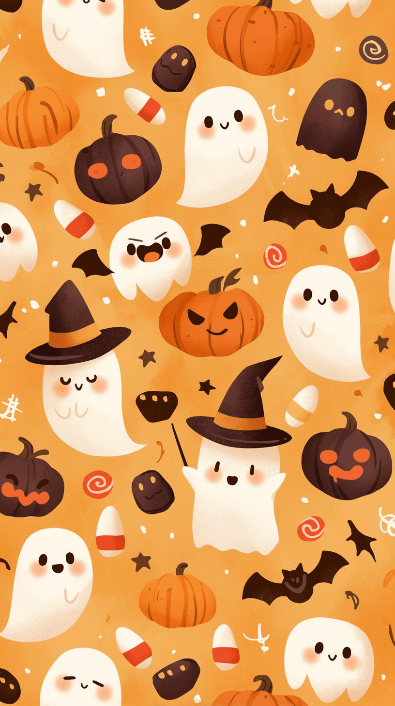 Halloween Ghost 1173 original repeating artwork