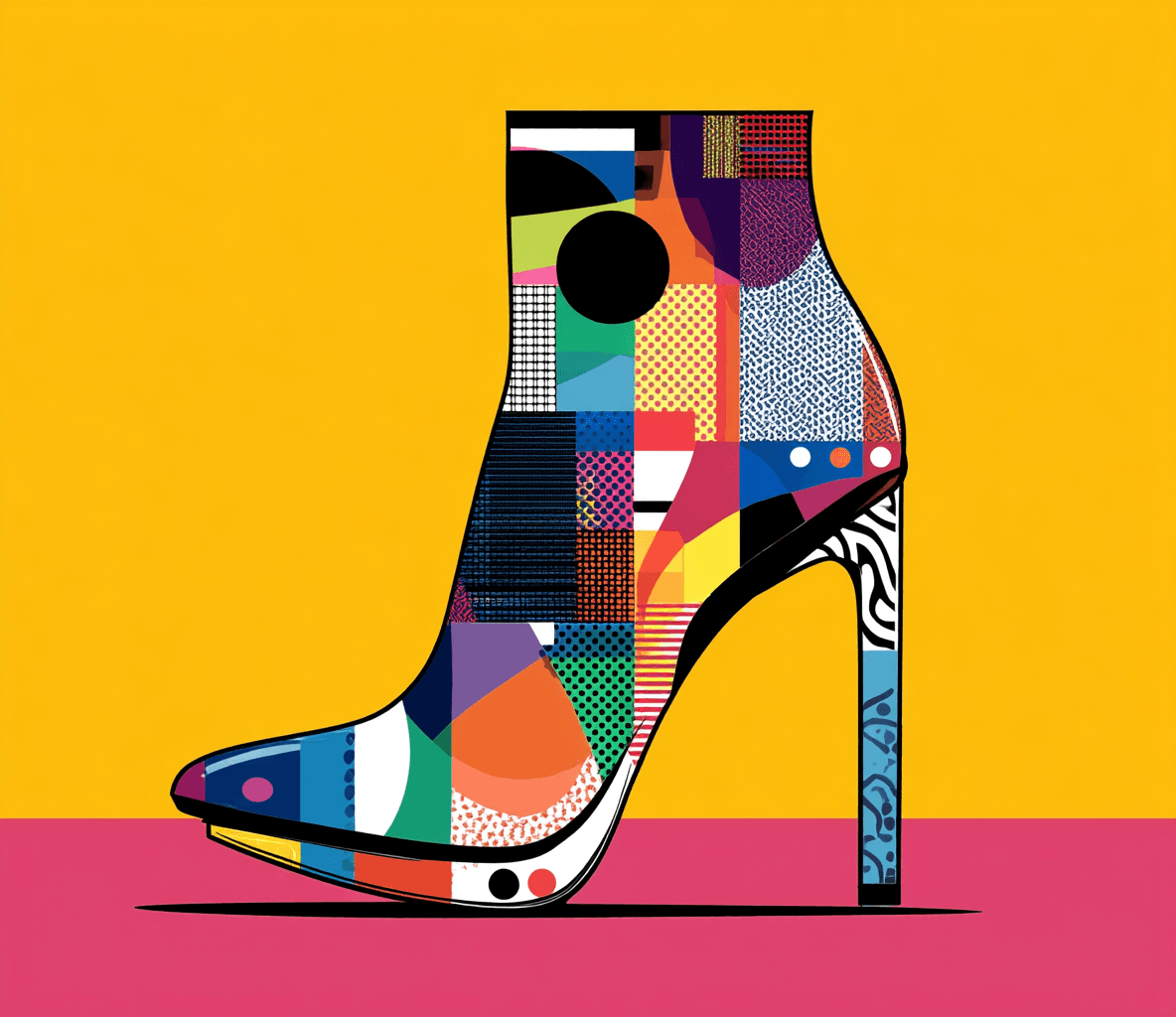 Shoe original repeating artwork