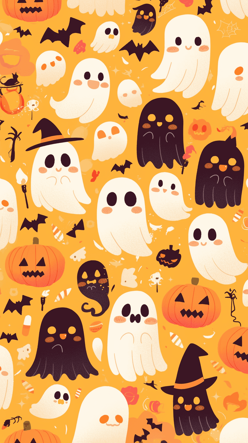 Halloween Ghost 1615 original repeating artwork