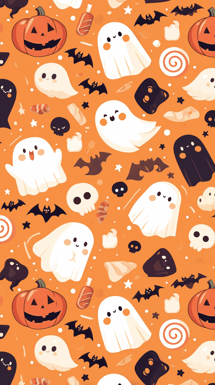 Halloween Ghost 1308 original repeating artwork