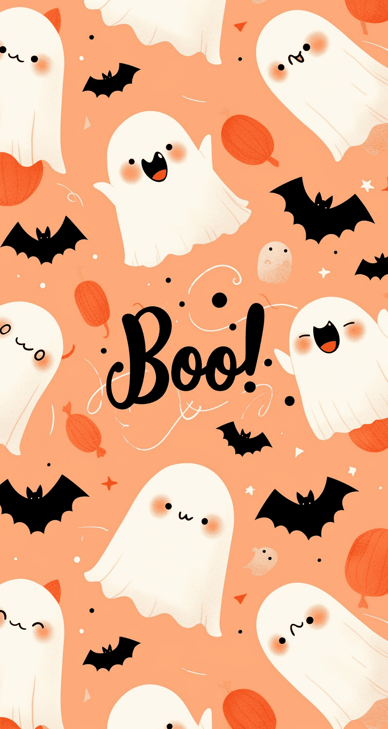Halloween Ghost 724 original repeating artwork