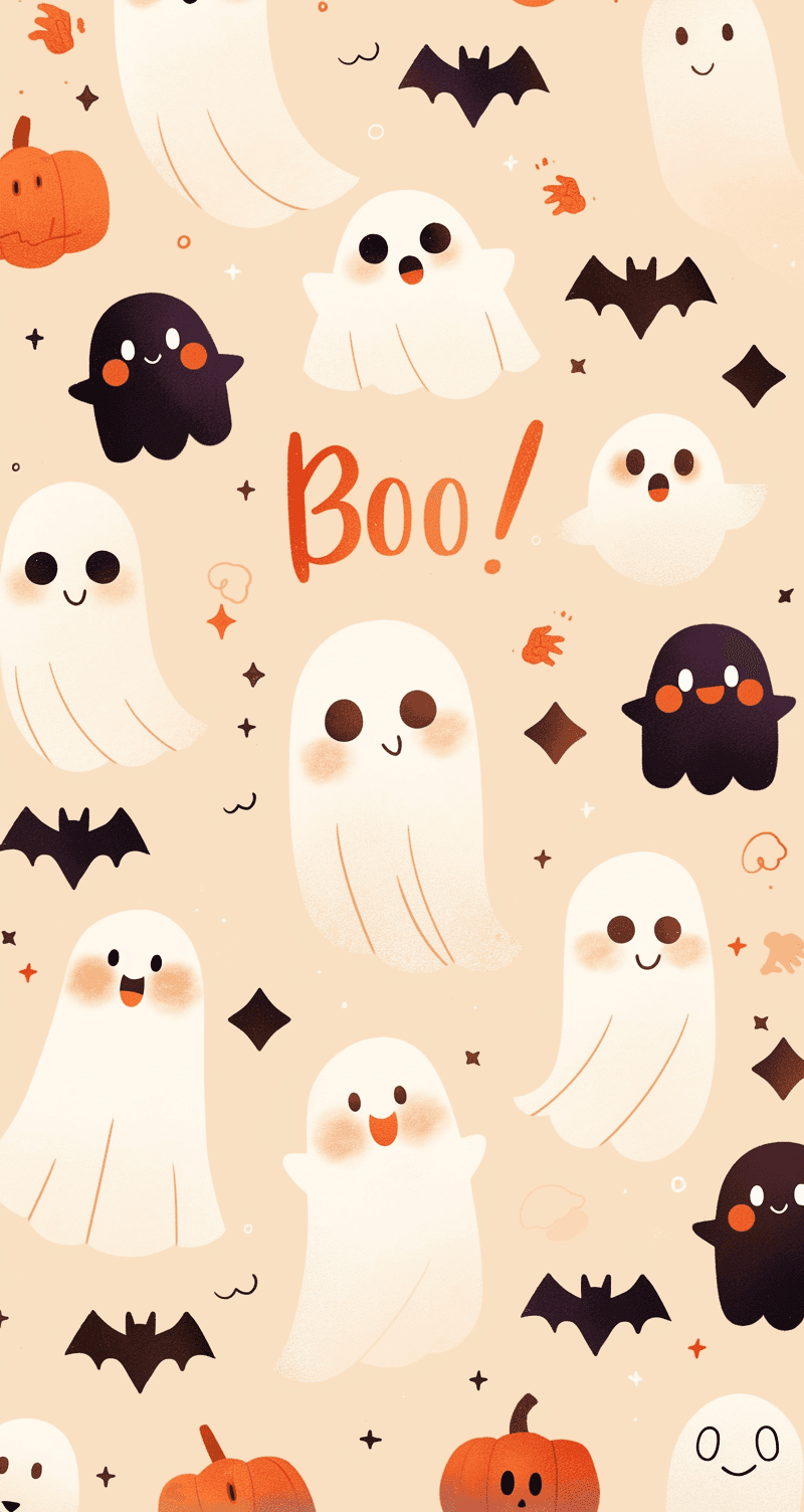 Halloween Ghost 494 original repeating artwork