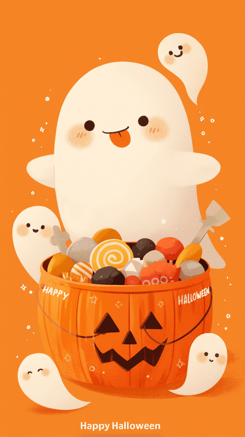 Halloween Ghost 557 original repeating artwork