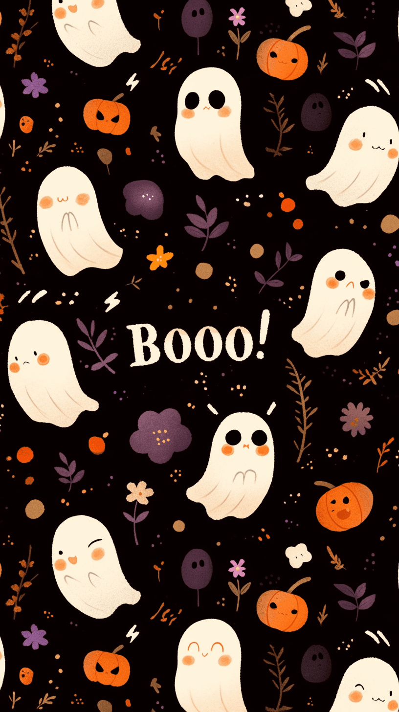 Halloween Ghost 328 original repeating artwork