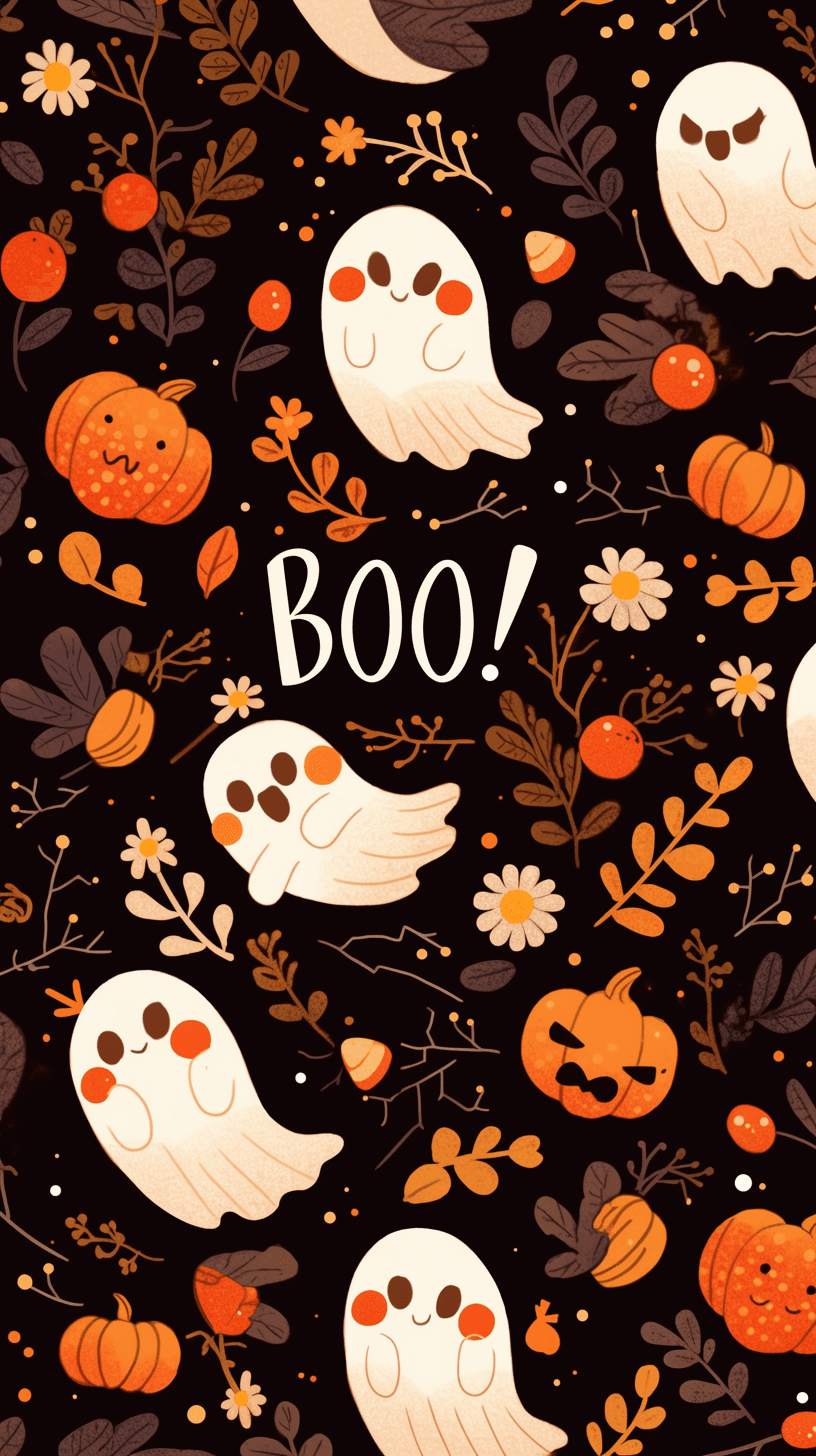 Halloween Ghost 1270 original repeating artwork