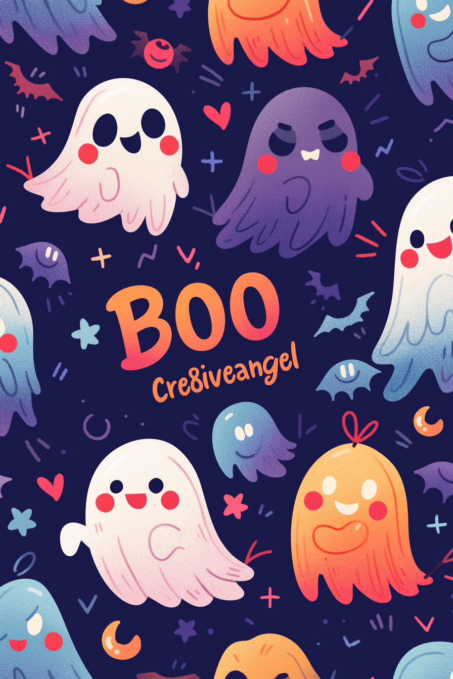 Halloween Ghost 1343 original repeating artwork