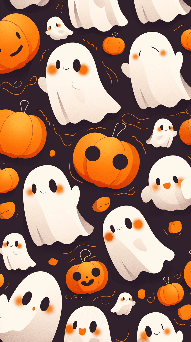 Halloween Ghost 636 original repeating artwork