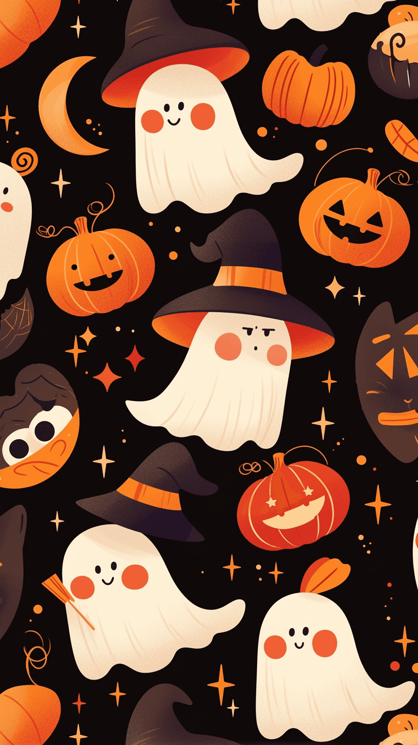 Halloween Ghost 918 original repeating artwork