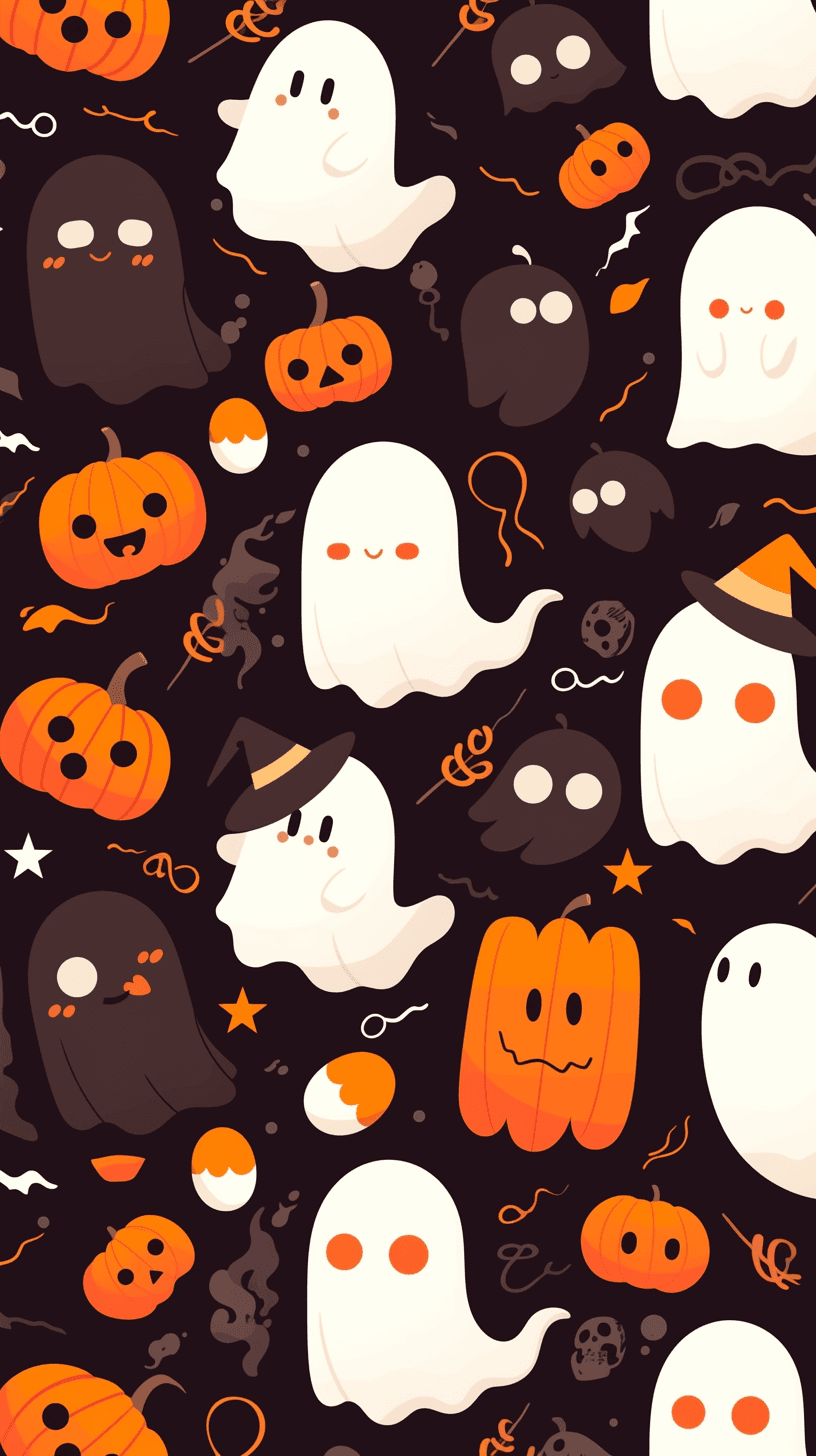 Halloween Ghost 525 original repeating artwork