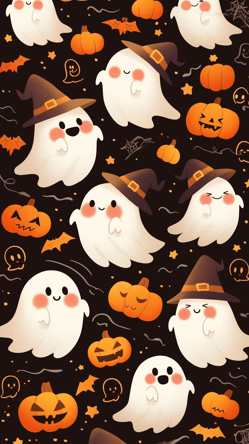 Halloween Ghost 917 original repeating artwork