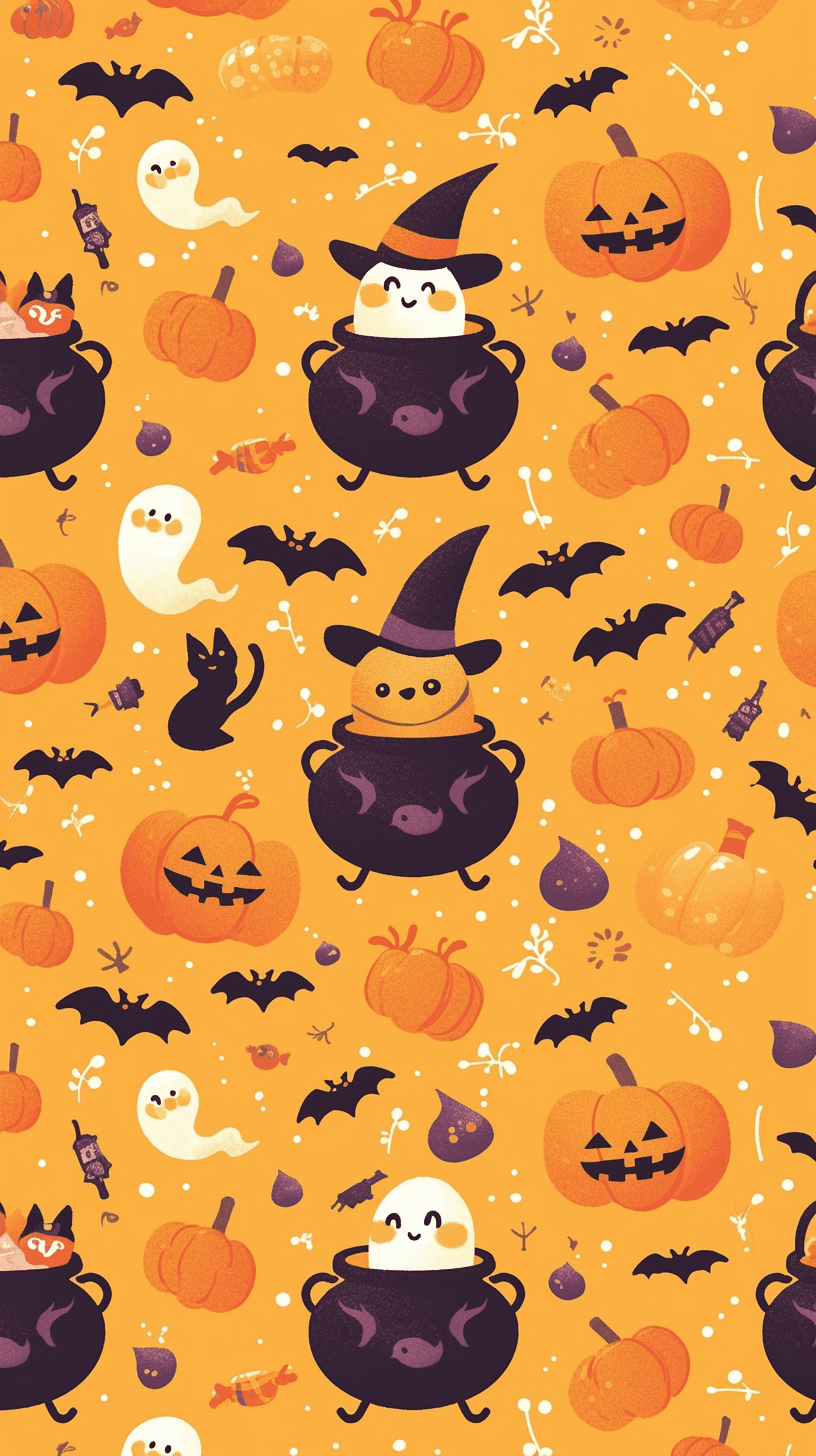 Halloween Ghost 1258 original repeating artwork