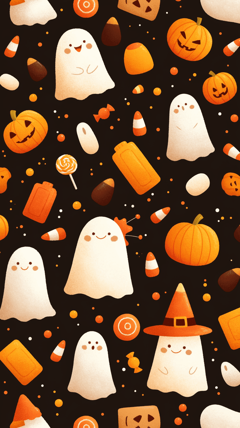 Halloween Ghost 1566 original repeating artwork