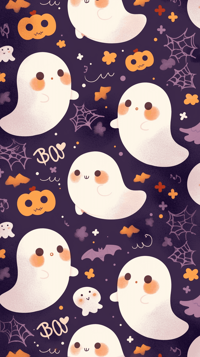 Halloween Ghost 1257 original repeating artwork