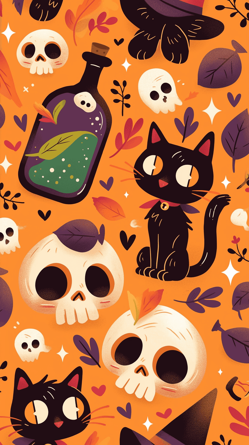 Halloween Ghost 1255 original repeating artwork