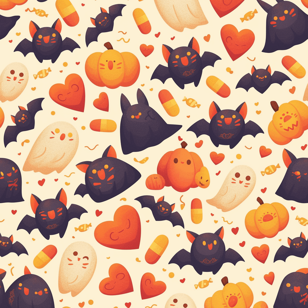 Halloween Ghost 1154 original repeating artwork