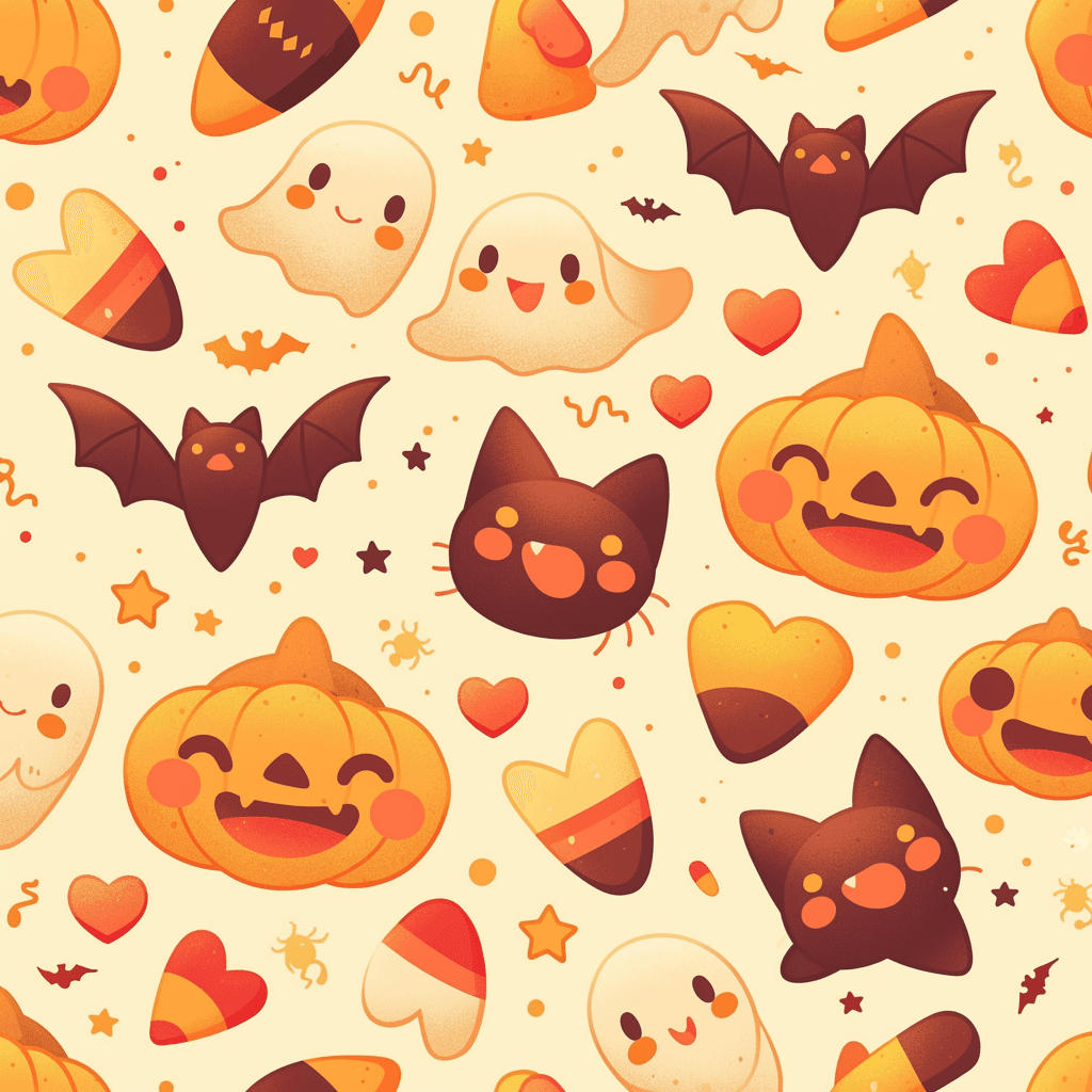 Halloween Ghost 888 original repeating artwork