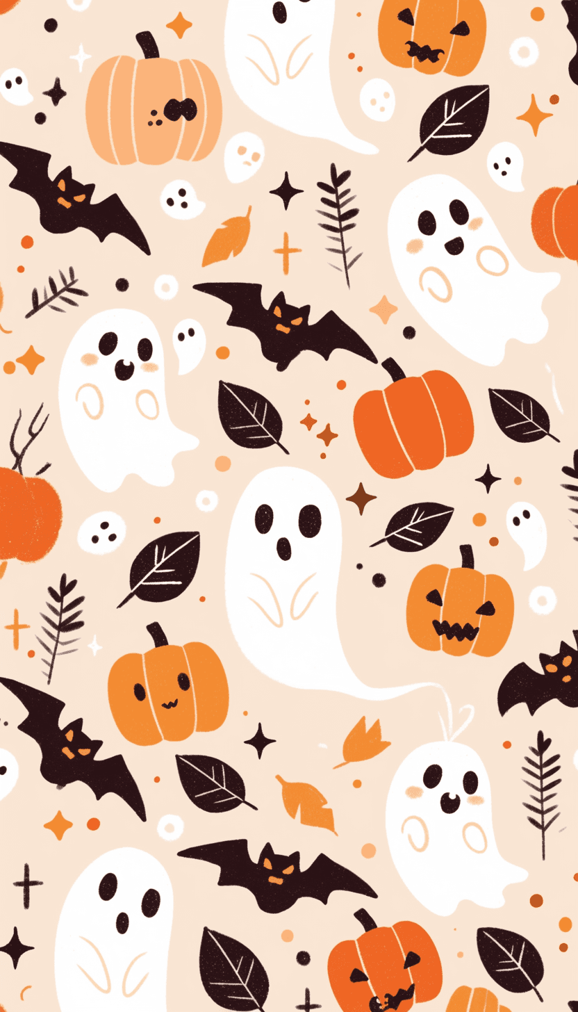 Halloween Ghost 1646 original repeating artwork