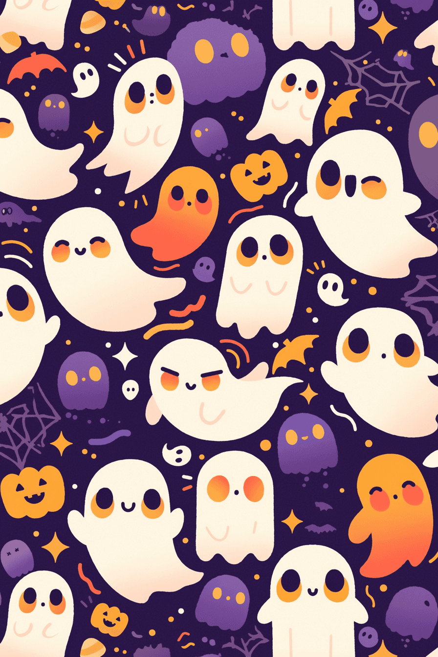 Halloween Ghost 1253 original repeating artwork