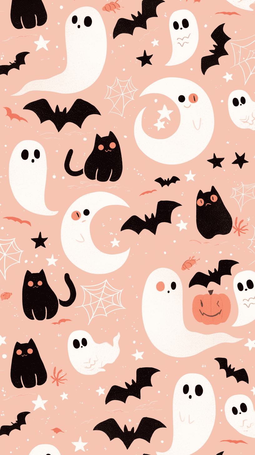 Halloween Ghost 507 original repeating artwork