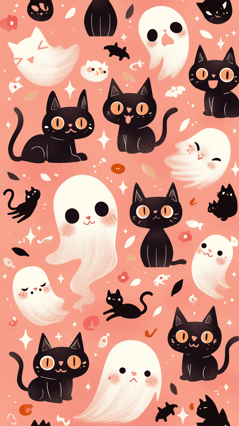 Halloween Ghost 758 original repeating artwork