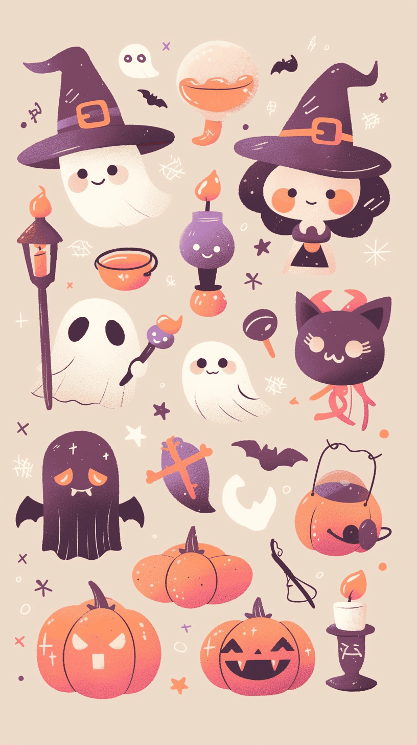 Halloween Ghost 626 original repeating artwork