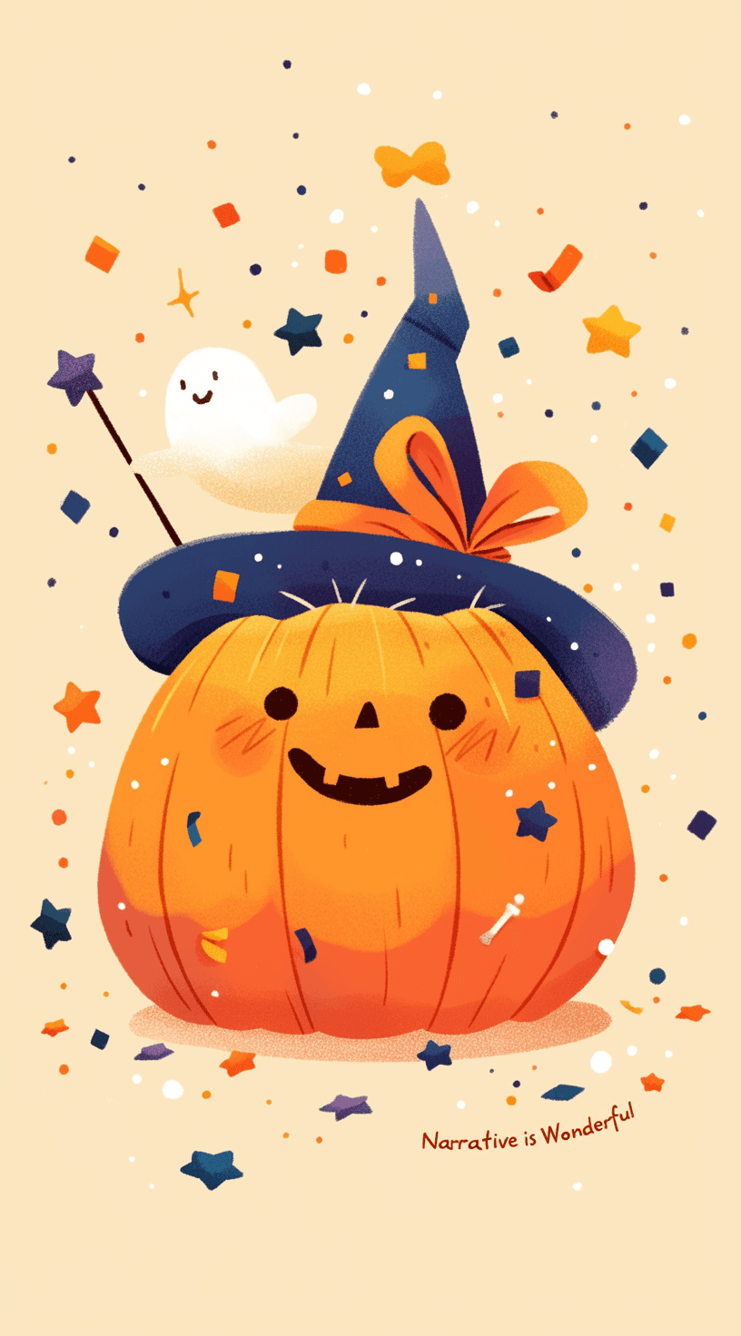 Halloween Pumpkin 148 original repeating artwork