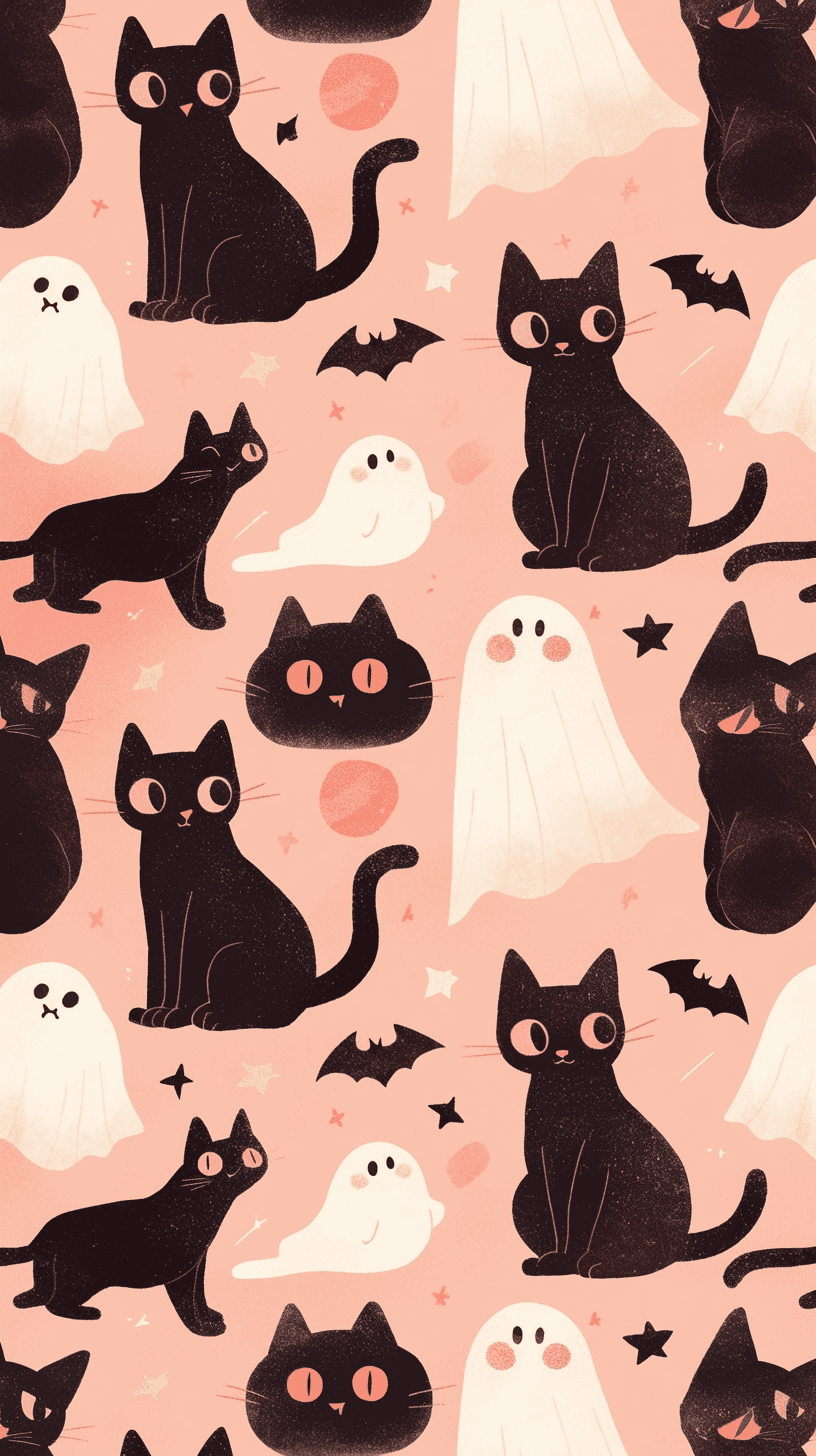 Halloween Ghost 1153 original repeating artwork