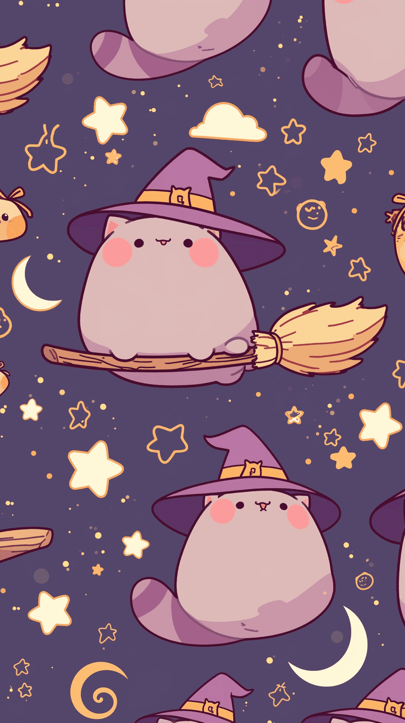 Halloween Elf Club original repeating artwork