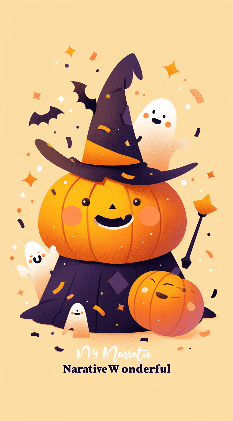 Halloween Pumpkin 322 original repeating artwork