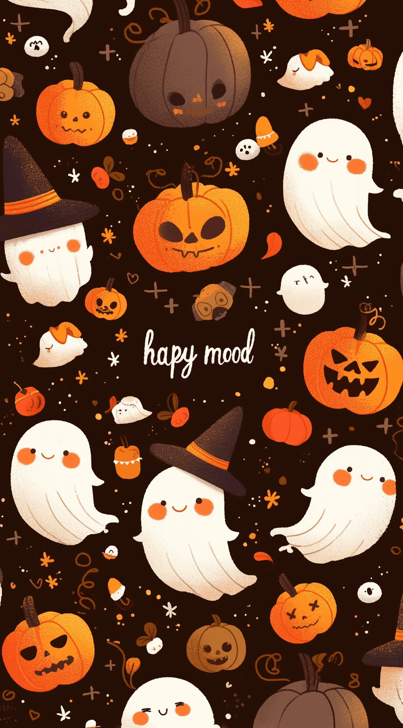 Halloween Ghost 1369 original repeating artwork