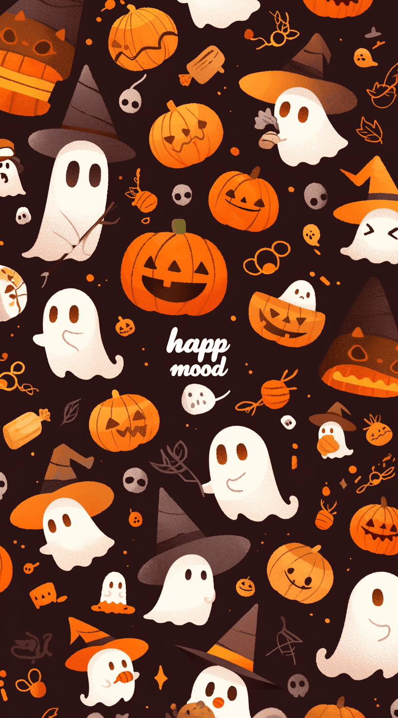 Halloween Ghost 108 original repeating artwork