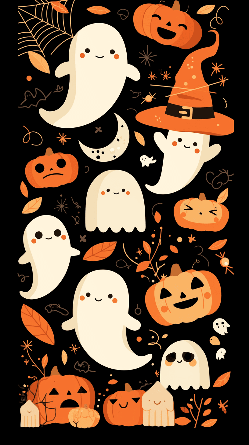 Halloween Ghost 235 original repeating artwork