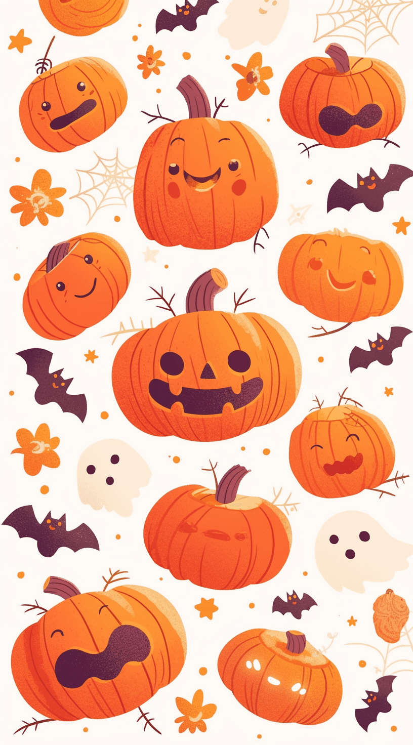 Halloween Pumpkin 125 original repeating artwork