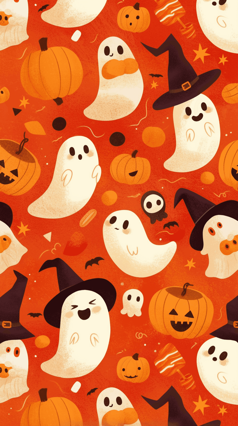 Halloween Ghost 801 original repeating artwork