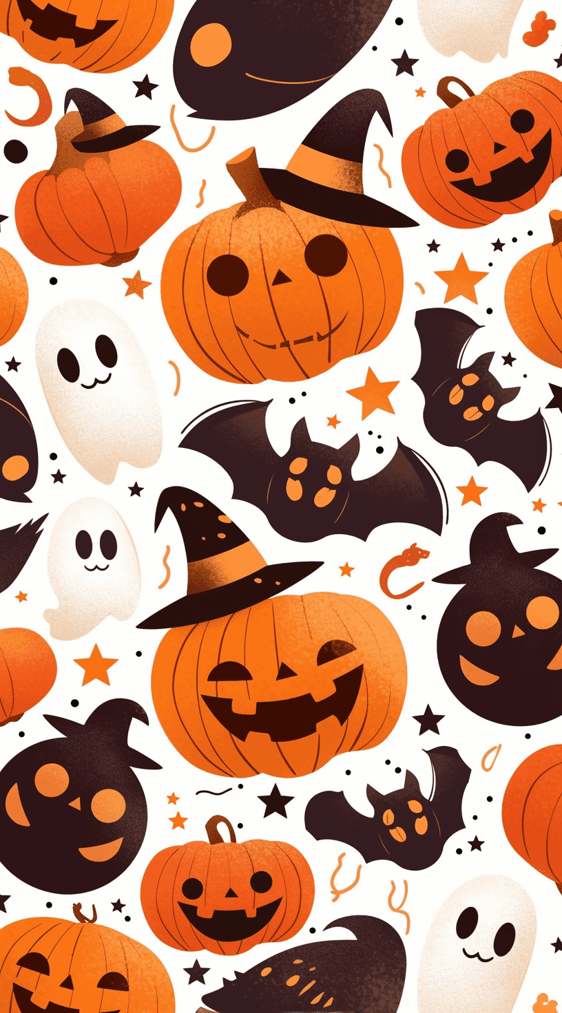 Halloween Pumpkin 346 original repeating artwork