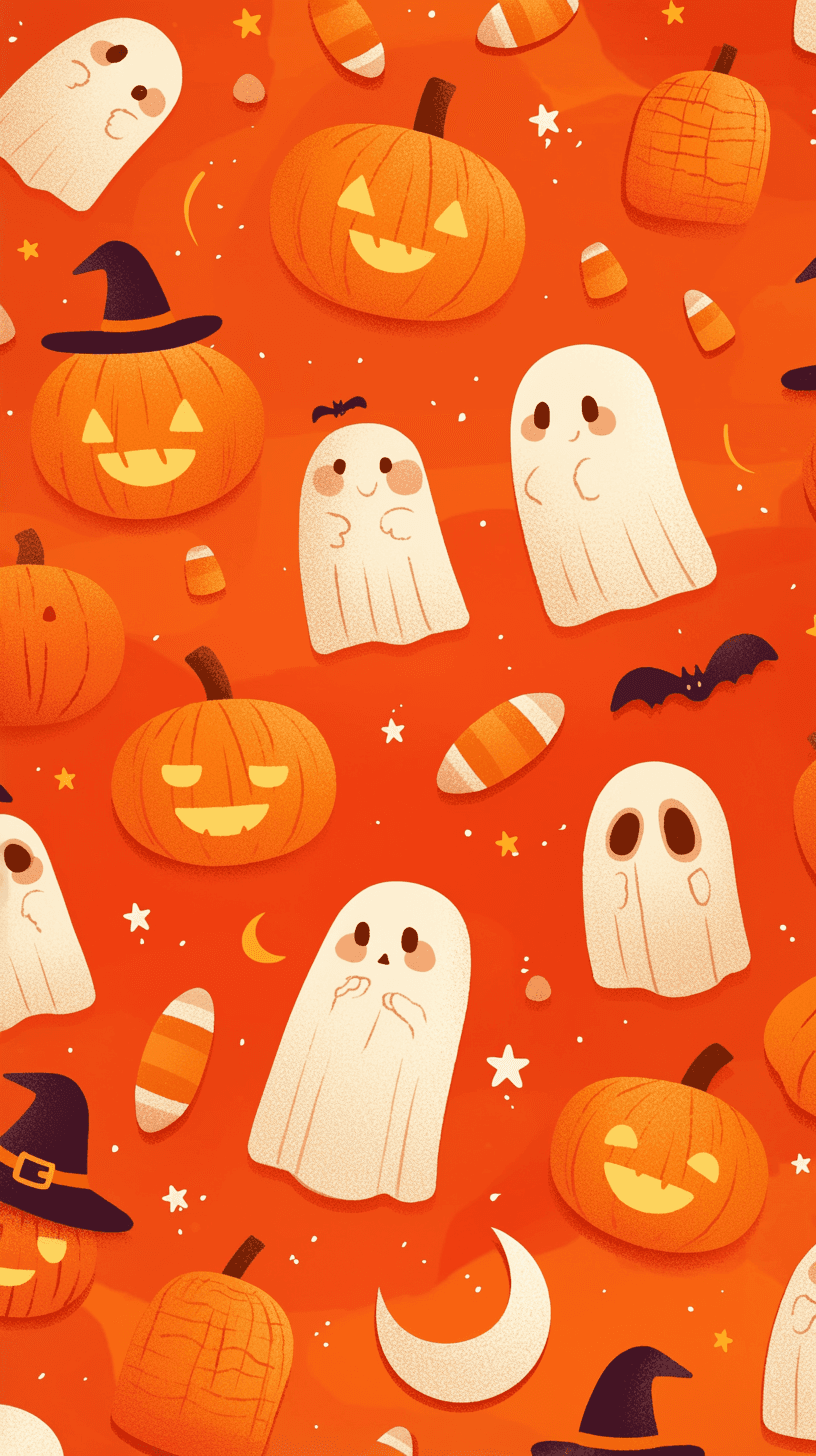 Halloween Ghost 069 original repeating artwork