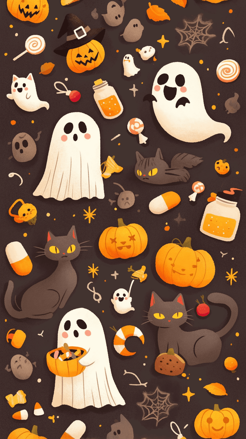 Halloween Ghost 193 original repeating artwork