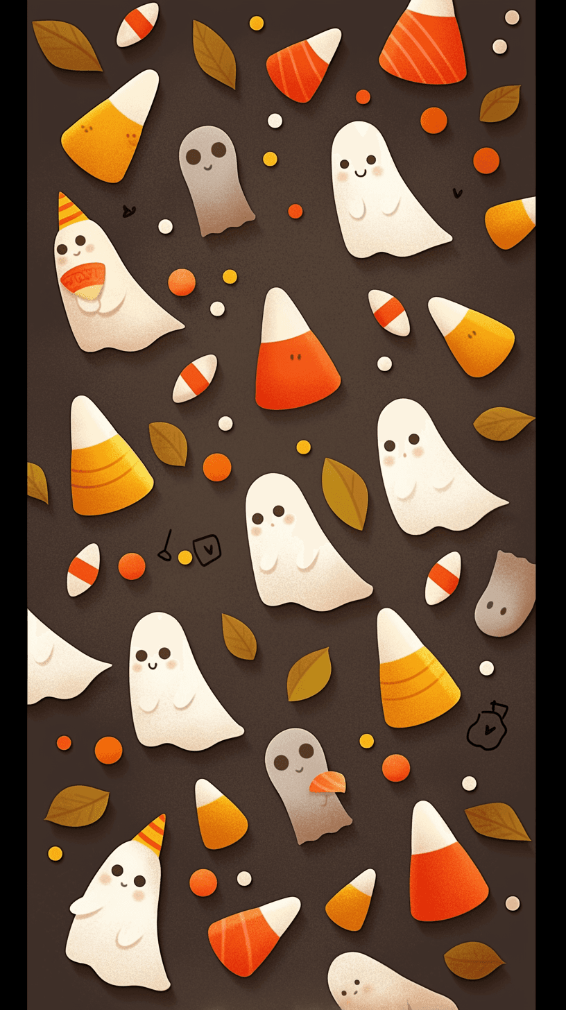 Halloween Ghost 342 original repeating artwork