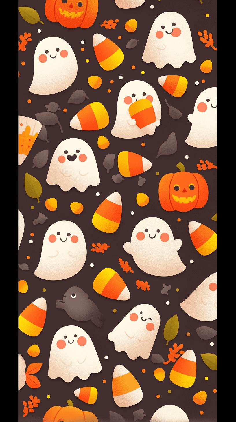 Halloween Ghost 209 original repeating artwork