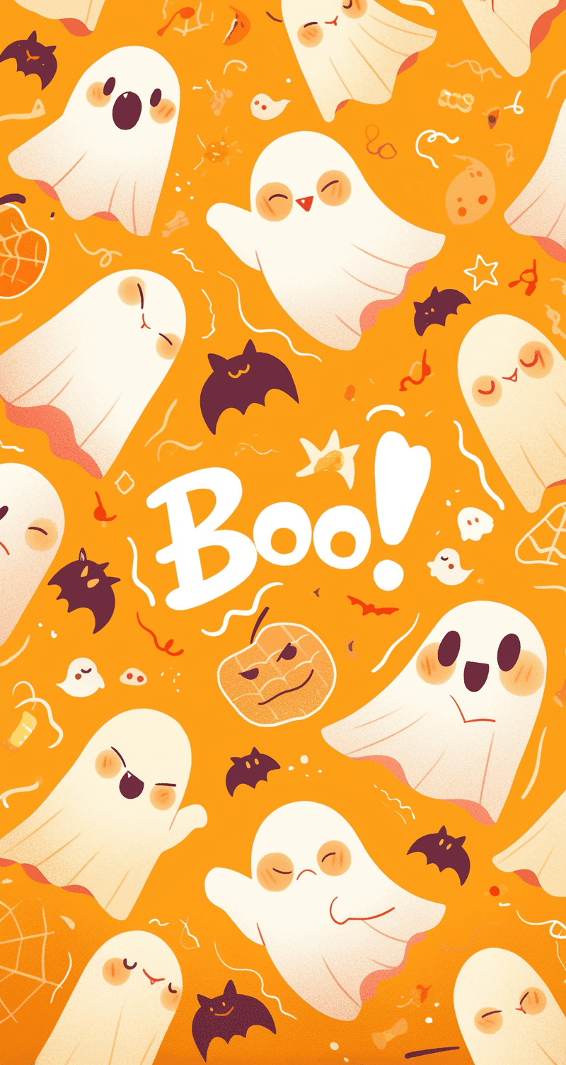 Halloween Ghost 613 original repeating artwork