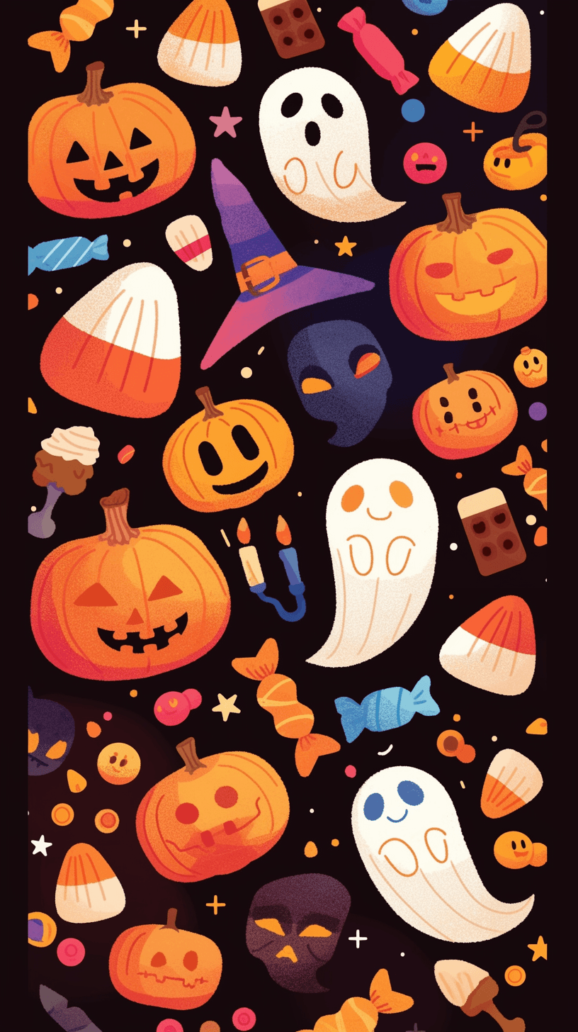 Halloween Ghost 886 original repeating artwork