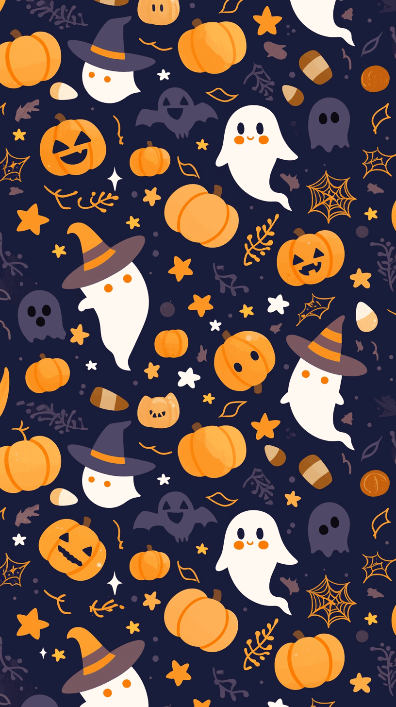 Halloween Ghost 1539 original repeating artwork
