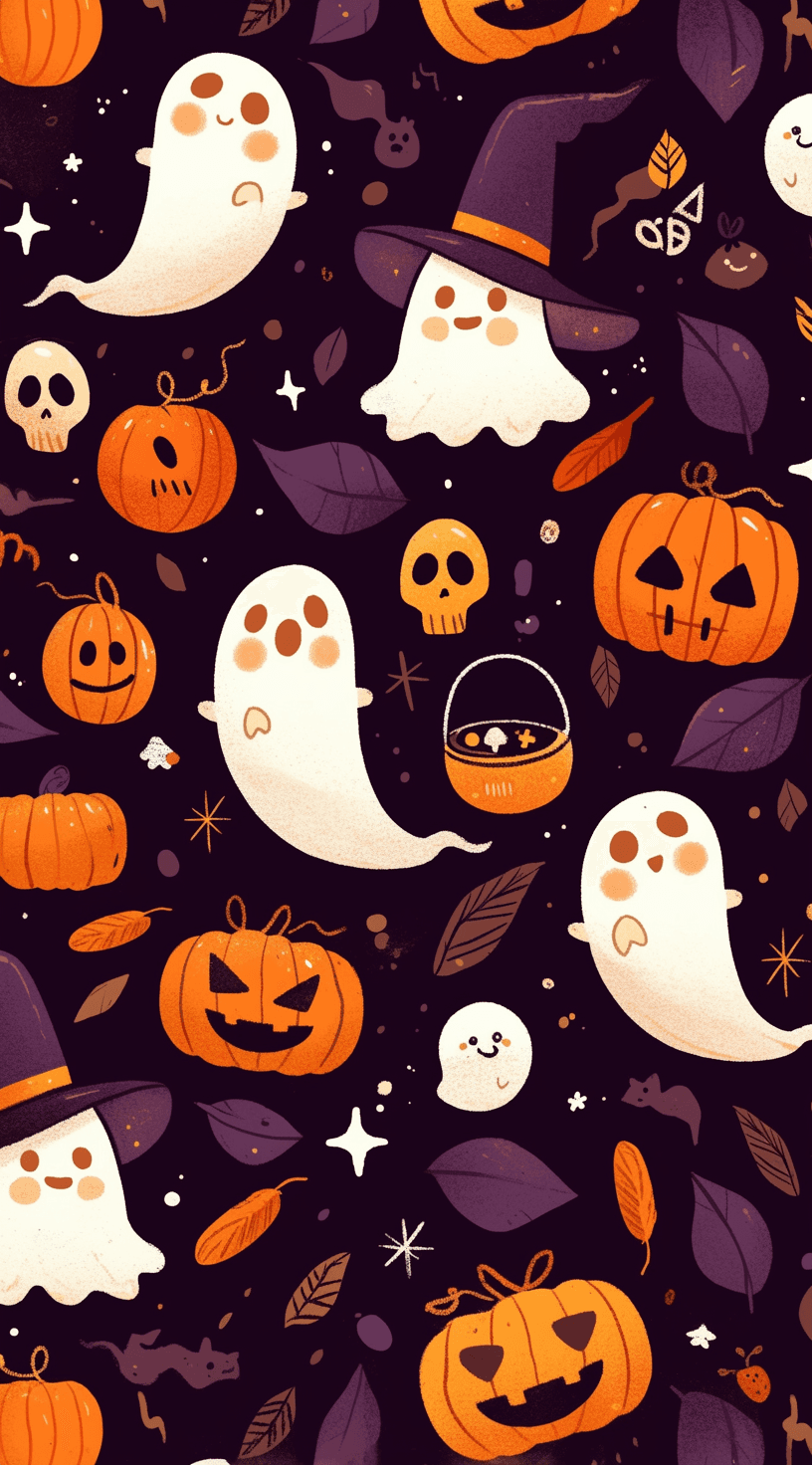 Halloween Ghost 550 original repeating artwork