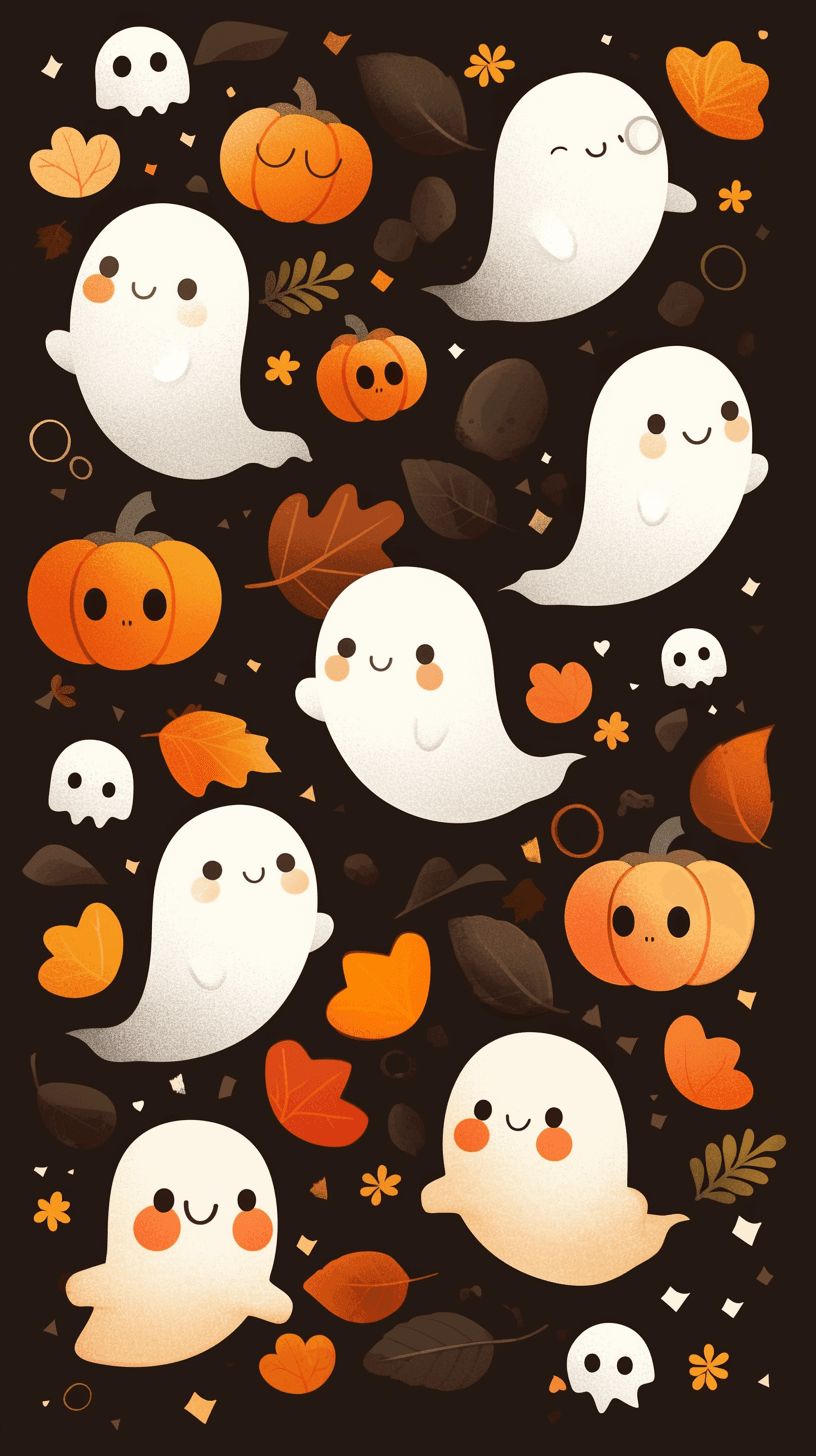Halloween Ghost South original repeating artwork